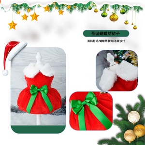 Pet Christmas <b>Dress</b> up <b>Dog</b> <b>Dresses</b> Puppy Clothes Cat Skirt Pet Clothes for <b>Dogs</b> Warm Pets <b>Dog</b> Sweater Christmas Clothing Skirts - Product Image 3