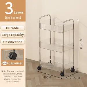 Leichte Luxus Textur Trolley Regale Hautpflege Organizer Halter Make-up Display Kosmetik regal für Büro Schlafzimmer Badezimmer