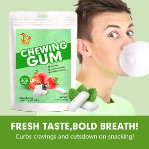 Chewing-gum sans sucre très demandé, adapté aux diabétiques, goût frais, haleine fraîche, aide à contrôler les fringales <span class=keywords><strong>et</strong></span> à réduire les collations - Product Image 6