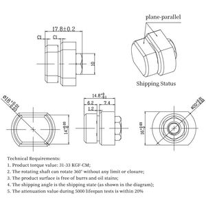 Lampe de table à charnière Yuzhou personnalisable, mini, 360 degrés, à arrêt libre, à friction, pour lecture - Product Image 4