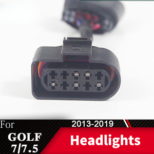 Adaptador de faro delantero para VW Golf <span class=keywords><strong>7</strong></span> Golf 6 MK7 Conector de faros delanteros 8 pines - Product Image 4