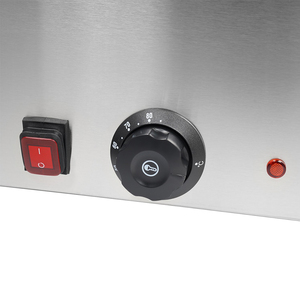 Bain-marie professionnel 1/1 GN en acier inoxydable, chauffe-plats électrique de comptoir pour la restauration - Product Image 3
