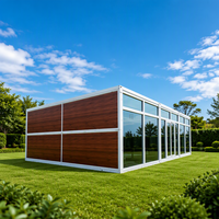 Maison conteneur pliable de type X avec aménagement d'espace flexible pour les projets de construction, l'hébergement du personnel et les bureaux à distance