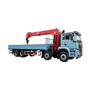 Camión Shacman M3000S 8x4 con Grúa Montada, Equipado con Grúa de Brazo Recto Sany de 14 Toneladas para Elevación en Ingeniería Municipal - Product Image 1