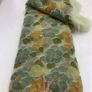 Tejido <span class=keywords><strong>bordado</strong></span> de vestido de novia, tela de encaje al por mayor, encaje <span class=keywords><strong>en</strong></span> línea, venta de telas de vestido con <span class=keywords><strong>bordado</strong></span> nupcial - Product Image 3