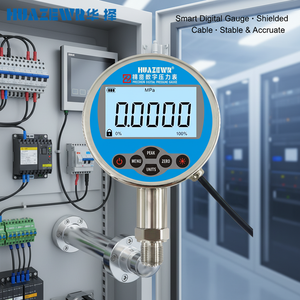 Manómetro Digital RS485 de Alta Precisión con Conexión Roscada de Acero Inoxidable, Transmisor de Presión Inteligente con Precisión de 0.05% <span class=keywords><strong>FS</strong></span> - Product Image 3