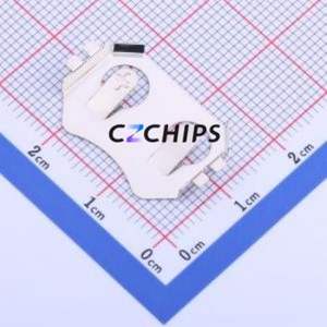 MY-2032-12 Button & Strip Battery Connector SMD Connector Battery Clip CR2032 Phosphor Bronze Nickel - Product Image 2