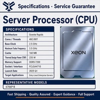 Processeur serveur Intel Xeon 6706P-B Granite Rapids 40 cœurs 80 threads 2,5 GHz FCBGA4368 160 Mo de cache L3 235 W Entry Enterprise OEM