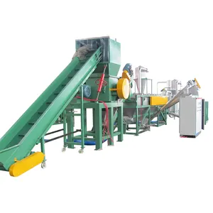 Baja energía de residuos utilizados PE PP película de plástico línea de lavado máquina de reciclaje línea de producción de plantas