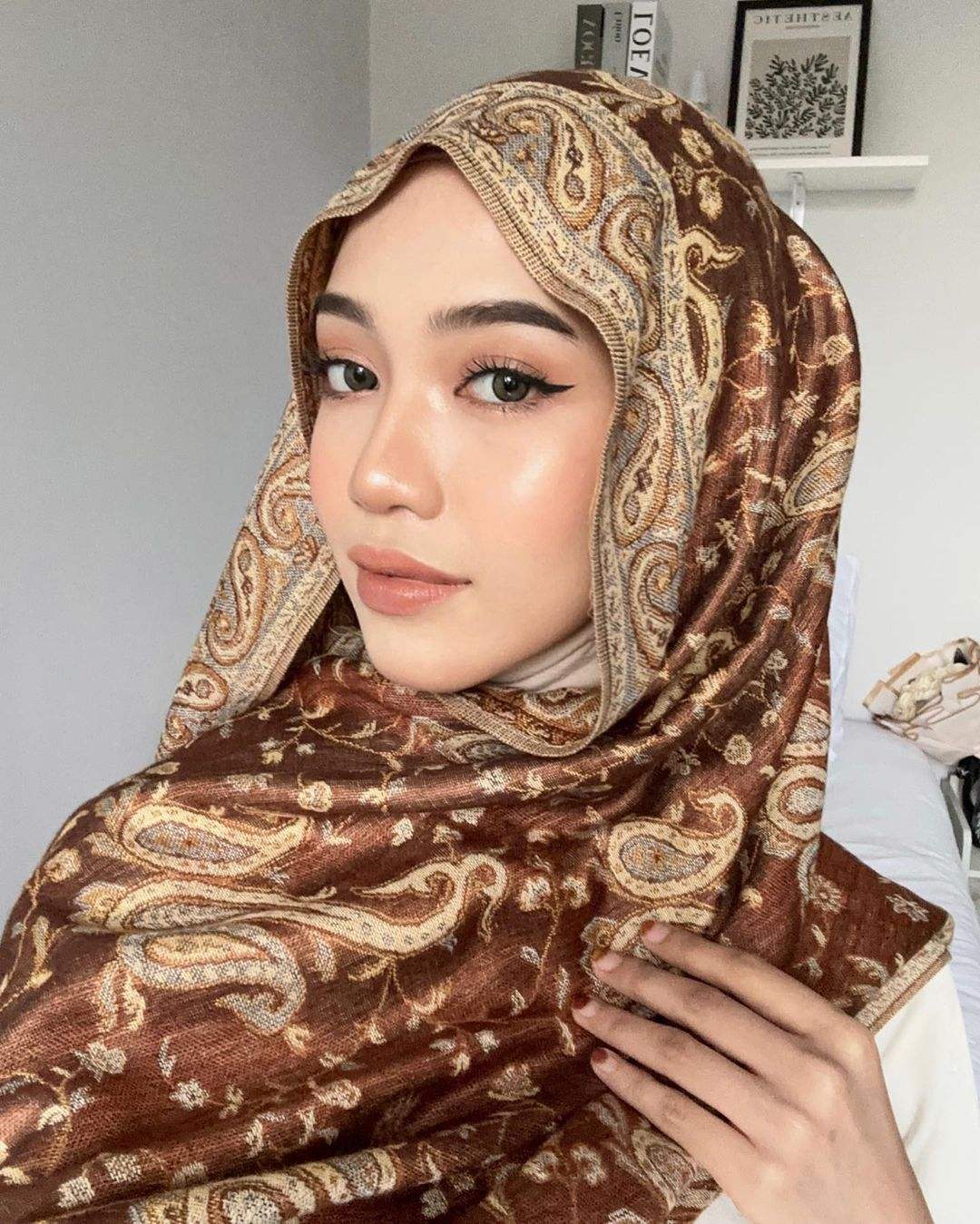 Printed Hijab Pashmina Scarves Fashion Modesty