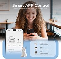 Caja de arena inteligente OEM con tapa abierta, autolimpiable, desodorizante automático, con control por aplicación para múltiples gatos, protección de seguridad, China