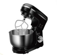 Mélangeur à pâte de table électrique multifonction 1100W avec moteur en cuivre, 6 vitesses, design à tête inclinable, bol mélangeur en acier inoxydable, crochet pétrisseur