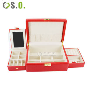 Custom Logo PU Leather jewelry <b>box</b> <b>Ring</b> <b>Box</b> Earring Bracelet Necklace Luxury Jewelry <b>Box</b> Packaging - Product Image 2