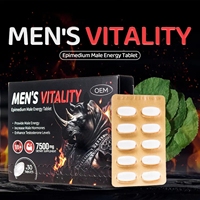 Complément alimentaire naturel à base d'herbes pour la vitalité masculine, en comprimés, pour soutenir l'énergie, la performance hormonale et la libido (OEM/ODM)