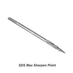 SDS MAX Rotary <strong>Hammer</strong> <strong>Drill</strong> with Sharpen Point Carving Chisel - Product Image 4