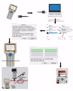 Портативный RFID-копир/дубликатор/считыватель/записыватель карт 125 кГц и 13,56 МГц с поддержкой NFC, USB-программатор, корпус из АБС-пластика - Product Image 3