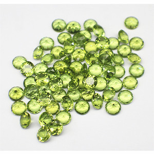 Pietre Sciolte di Peridoto Verde Naturale, <span class=keywords><strong>Olivina</strong></span> Taglio Brillante Rotondo 0.8-4 mm per Creazione di Gioielli - Product Image 4