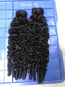 FH 人发纬纱 4C 非洲卷曲巴西处女发束 10-30 英寸超双层抽丝自然色发束 - Product Image 4