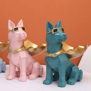 รูปปั้นสุนัขเรซินขนาดเล็กรูปปั้น<span class=keywords><strong>โด</strong></span><span class=keywords><strong>เบอร์</strong></span><span class=keywords><strong>แมน</strong></span>บัตเลอร์สำหรับห้องนั่งเล่นผ่าน - Product Image 2