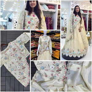 Designer Party Wear Lehenga Choli, Fil et Séquence Work Wedding Lehenga Choli, Réception personnalisée lehenga - Product Image 1