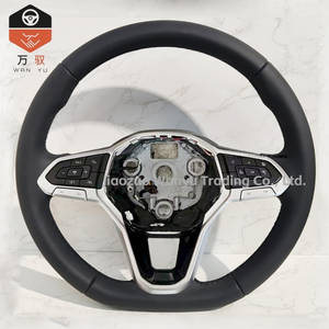 Volant pour Volkswagen Golf 4-8 <span class=keywords><strong>Polo</strong></span> Jetta M3 Série 2 Série <span class=keywords><strong>6</strong></span> - Sportif en Fibre de Carbone et Cuir - Product Image 3