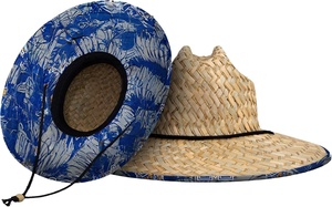 Sombrero de Paja para Niños, Diseño de Tela Inferior con Logotipo Personalizado, Sombrero de Paja Natural para Bebés, Niños Pequeños, Niñas, Salvavidas - Product Image 3