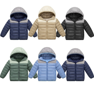 Vêtements d'hiver pour adolescents, manteaux pour étudiants de 140 à 180 cm, garçons et filles, vêtements d'extérieur, vestes à capuche rembourrées en coton coupe-vent - Product Image 2