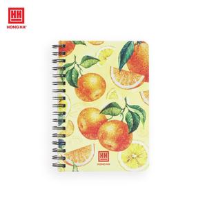 Cuaderno de Tapa Dura con Espiral y Aroma, Origen Vietnam, Cubierta de Papel con Diseño de Frutas Atractivo, A6, 200 Páginas - Product Image 1