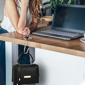 Soporte Plegable Portátil para Bolsos y Carteras con Diseño Variado, Gancho <span class=keywords><strong>de</strong></span> Mesa para Almacenamiento en Escritorio - Product Image 6