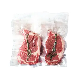 Benutzer definierte transparente Lebensmittel qualität Nylon Vakuum verpackungs beutel Lebensmittel lagerung Fleisch Gemüse Heiß siegel Sous-Vide Vakuum ier beutel