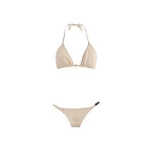 HDJ ชุดว่ายน้ำวันพีซขนาดบวกควบคุมหน้าท้องคอเสื้อแบบผูกเชือกสีทึบชุดว่ายน้ำผู้หญิงชุดชายหาด SQ67591 - Product Image 1