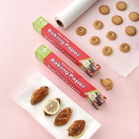 5m 10m 20m plateau résistant à l'huile alimentaire gâteau ménager papier Silicone en rouleau avec dents de scie en métal rouleaux de papier de cuisson