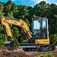 Nouvelle conception, livraison gratuite, mini-excavatrice Herestrong HS37, 3,7 tonnes, moteur Yanmar, excavatrice sur chenilles, engin de terrassement