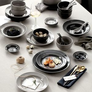 Factory Direct China Customized Color Minimalist Western Stoneware Dinnerware <b>Sets</b> Eco-Friendly Dishwasher Safe Wholesale - Product Image 6