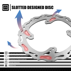 NICECNC จานเบรกหลังขนาด 240 มม. สำหรับ Honda CRF450R ปี 2002-2018 2019 2020 CR250 CR125 ปี 2002-2007 CRF250R ปี 2004-2020 - Product Image 3