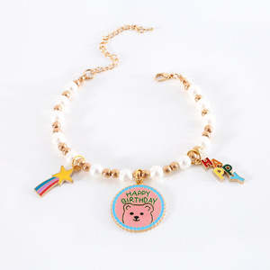 สร้อยคอจี้รูปดาวตกสำหรับสัตว์เลี้ยง แมว สุนัข กระต่าย ประดับมุก สไตล์ INS - Product Image 5