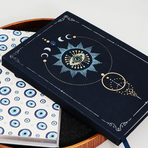 C & H hecho a mano <span class=keywords><strong>de</strong></span> cuero Real Evil Eye Crystal Journal para grabación y cuaderno <span class=keywords><strong>de</strong></span> trabajo diario y estudio - Product Image 1