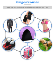 Tissu extensible en néoprène SBR en nylon à 3 couches personnalisé pour les vêtements de sport et les textiles de maison - Équipement de protection pour le soutien de la taille