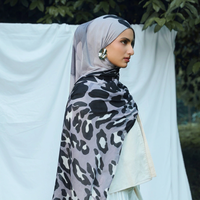 Nouveaux arrivages : Hijabs en coton modal, hijab modal personnalisé imprimé toile d'araignée, fabricant de hijabs modal personnalisés