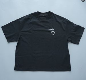Camiseta con estampado de algodón DTG Boxy de 240G, camiseta de diseño personalizado, camiseta con logotipo propio personalizado, camisetas de gran tamaño para hombre - Product Image 6