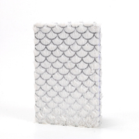 Cuaderno A5 de Felpa Suave al por Mayor con Bordado de Estrella Brillante y 80 Hojas de Papel Rayado Premium para Adolescentes