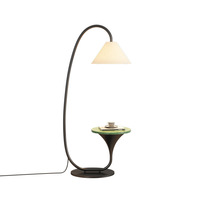 Lampe sur pied moderne de luxe en métal avec LED E27 intelligente pour chambre à coucher, chevet et salon
