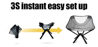 Nouveaux produits en gros chaise de camping en plein air à dossier haut boîte de rangement pliante chaise de camping portable en plein air