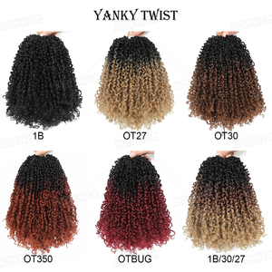 Cheveux Synthétiques Pré-Bouclés Yanky <span class=keywords><strong>Twist</strong></span>, <span class=keywords><strong>Passion</strong></span> <span class=keywords><strong>Twist</strong></span> Bohème, Mini <span class=keywords><strong>Twist</strong></span> Printemps et Tresses Crochet Boho - Product Image 5