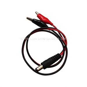 0.5Meter 5.5X2.1Mm Dc Stekker Naar Alligator Clip Dc 22awg Draad Kabel Voor Led Licht Of Power Adapters - Product Image 2