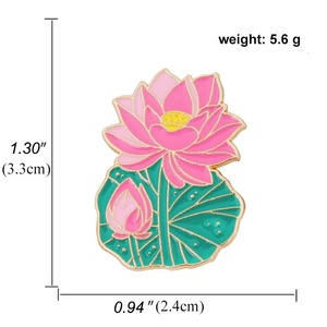 Imalatı özel emaye pimleri çiçekler Pin De Metal sevimli komik yaka iğneler - Product Image 5