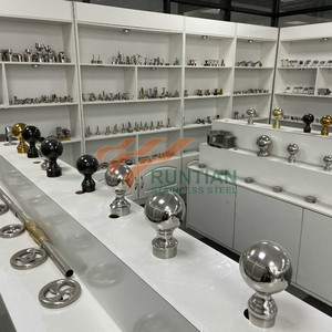 Vàng Vòng SS Cầu Thang Lắp Thép Lan Can Bóng Lan Can Lan Can Bóng End Lan Can Trang Trí <span class=keywords><strong>Balls</strong></span> - Product Image 3