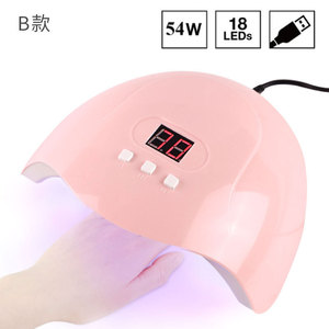 Lampe à ongles UV LED mini 54W, 18 perles LED, lumière de durcissement du vernis gel, sécheuse à ongles portable pour manucure, photothérapie, pour salon et domicile - Product Image 3