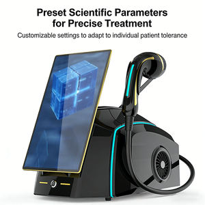 Ondes de choc focalisées multi-profondeurs avec 5 coussinets de gel interchangeables pour le soulagement profond des douleurs musculaires en médecine sportive - Product Image 2