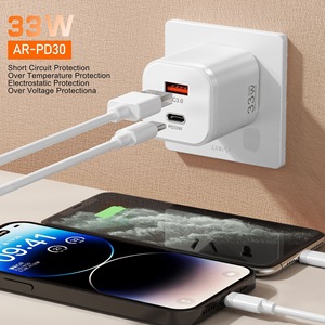 <span class=keywords><strong>Cargador</strong></span> USB GaN de 33 W, Carga Rápida 3.0, Tipo C, para Teléfonos Móviles Xiaomi/<span class=keywords><strong>Samsung</strong></span>, Adaptador de Carga Rápida USB-C PD de 33 W - Product Image 4